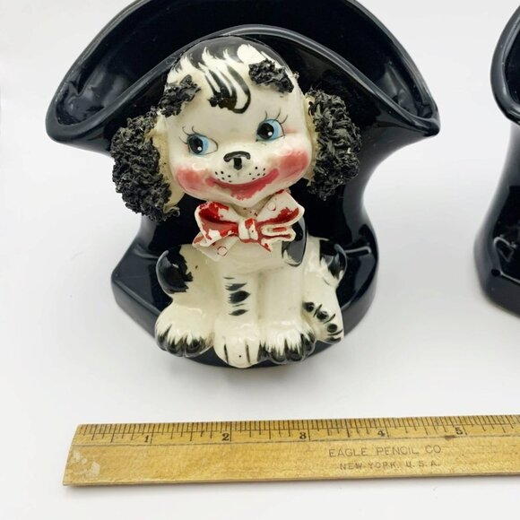 Vintage Lefton Spaghetti Ears Dog Figurine Planters 1960’s - Picture 10 of 11